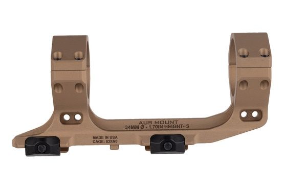 Reptilia Corp AUS 34mm Optic Mount 1.70" Height with FDE anodized finish